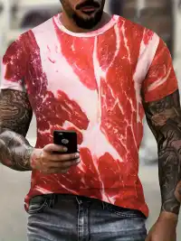 Szalonnamintás póló